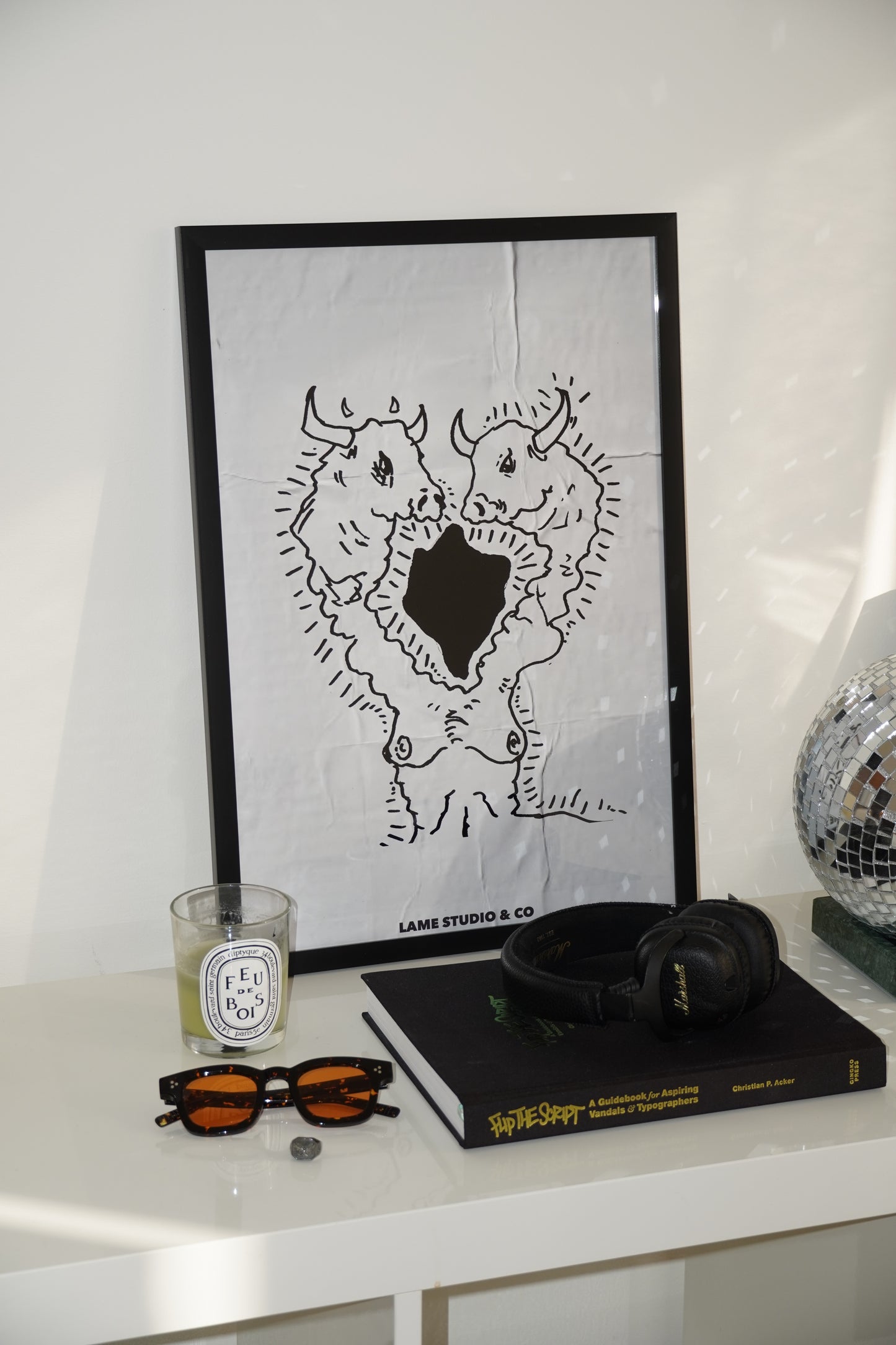 Two Bulls Print