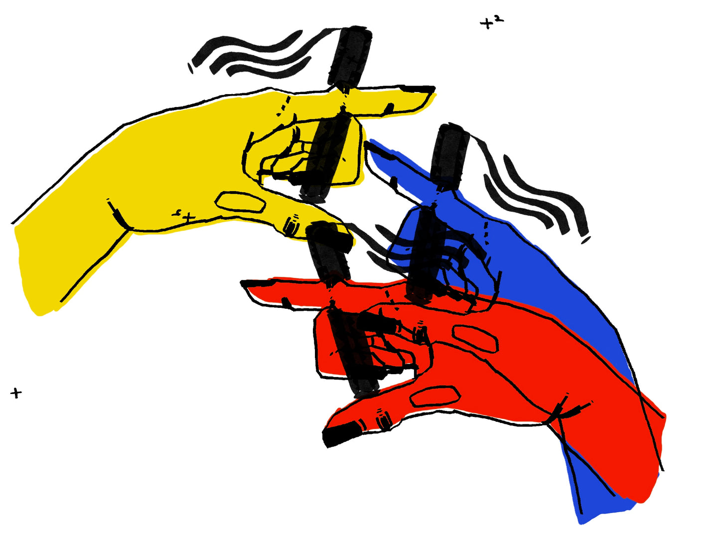 Smoke Break (Primary) Print
