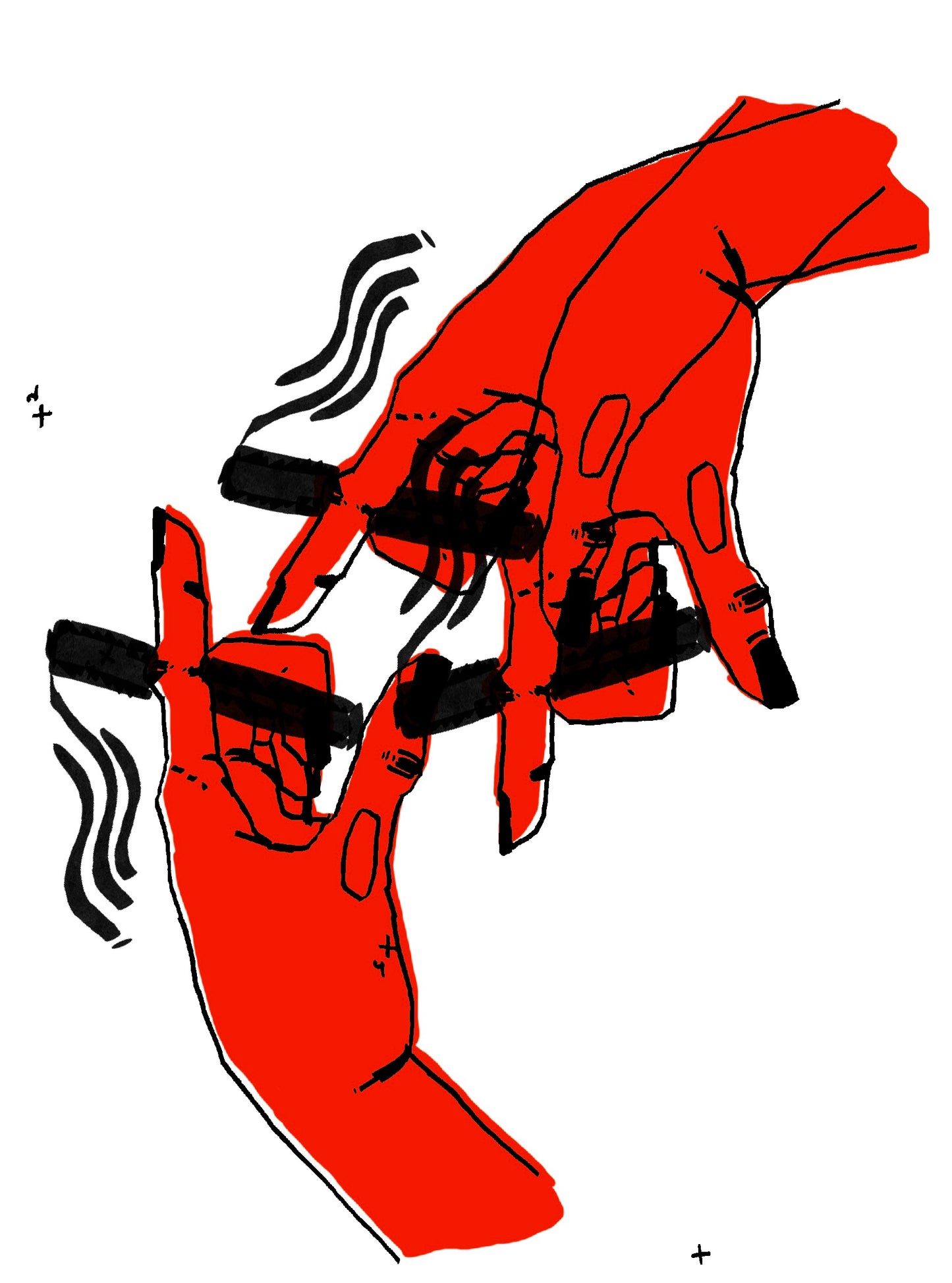 Smoke Break Original Print