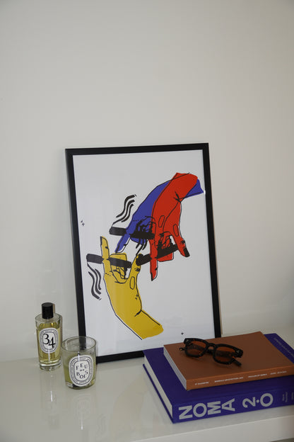 Smoke Break (Primary) Print