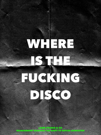 Where’s the Disco Print