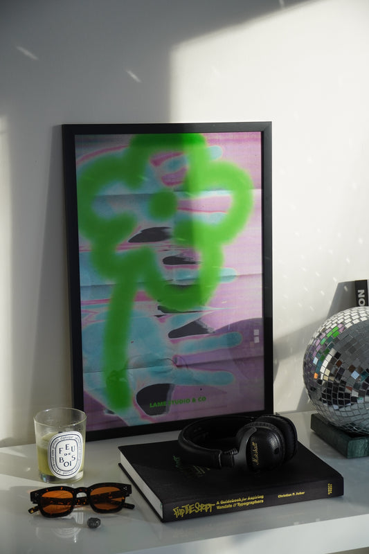 Graffiti Flower Print